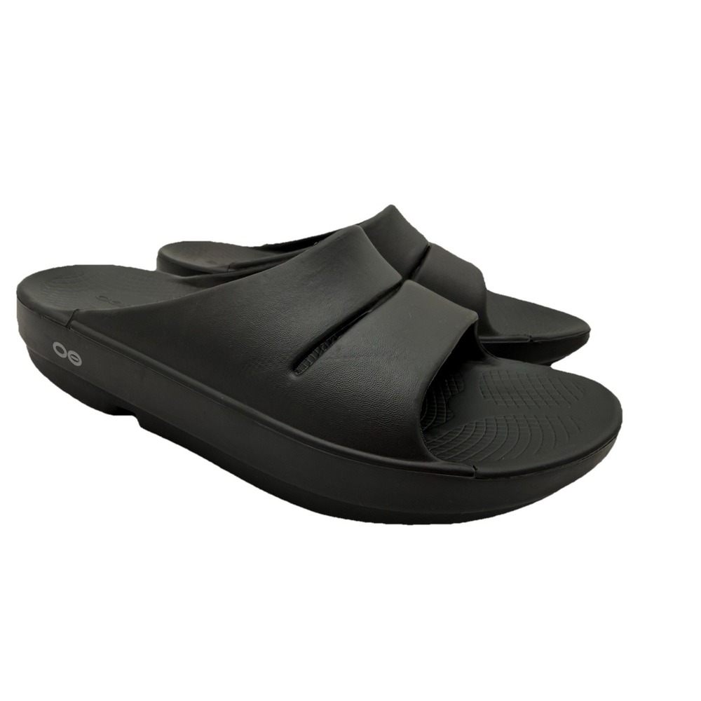 Oofos Unisex Ooriginal Sport Recovery Flip Flop Sandals M8 / W10 Black Comfort